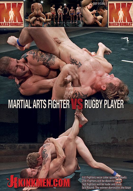 KINKMEN Naked Kombat Martial Art Fighter VS Rugby Player